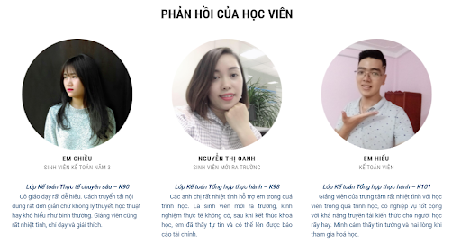 Những phản hồi tốt của học viên khi lựa chọn trung tâm Đào tạo kế toán NGỌC LAN